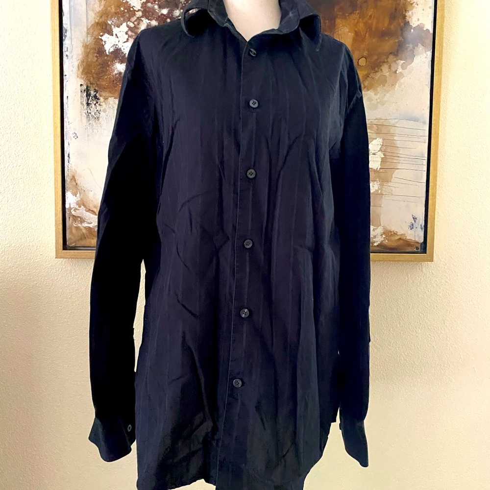 John Henry modern fit button down dress shirt size M